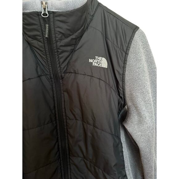 The North Face Agave Mash Up Full Zip Jacket Women’s Sz XL Black Gray Insulated - Picture 2 of 7